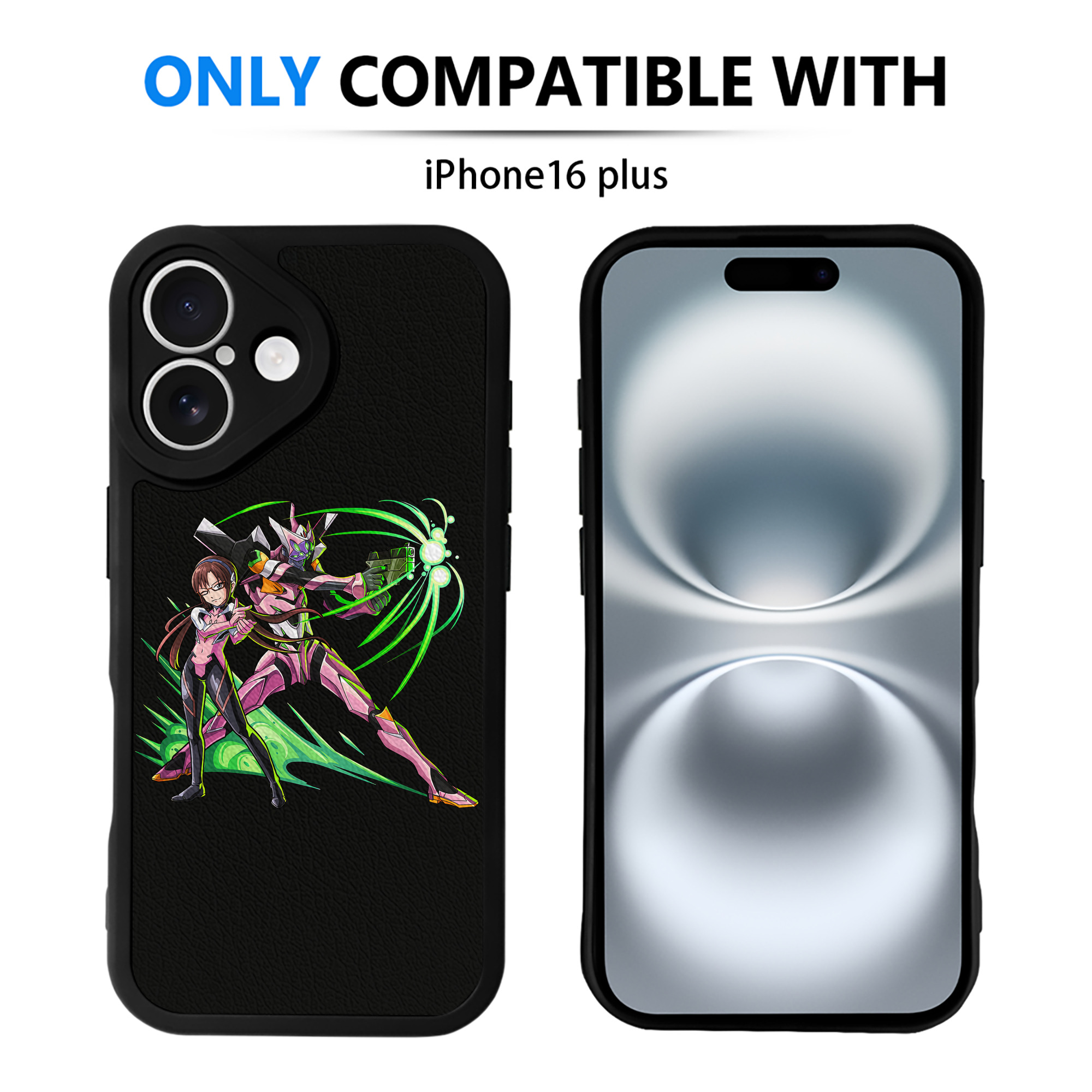（画像用） EVA 新世紀エヴァンゲリオン 【iPhone 16シリーズ対応】シリコンスマホケース（レザー調） 材質：シリコン